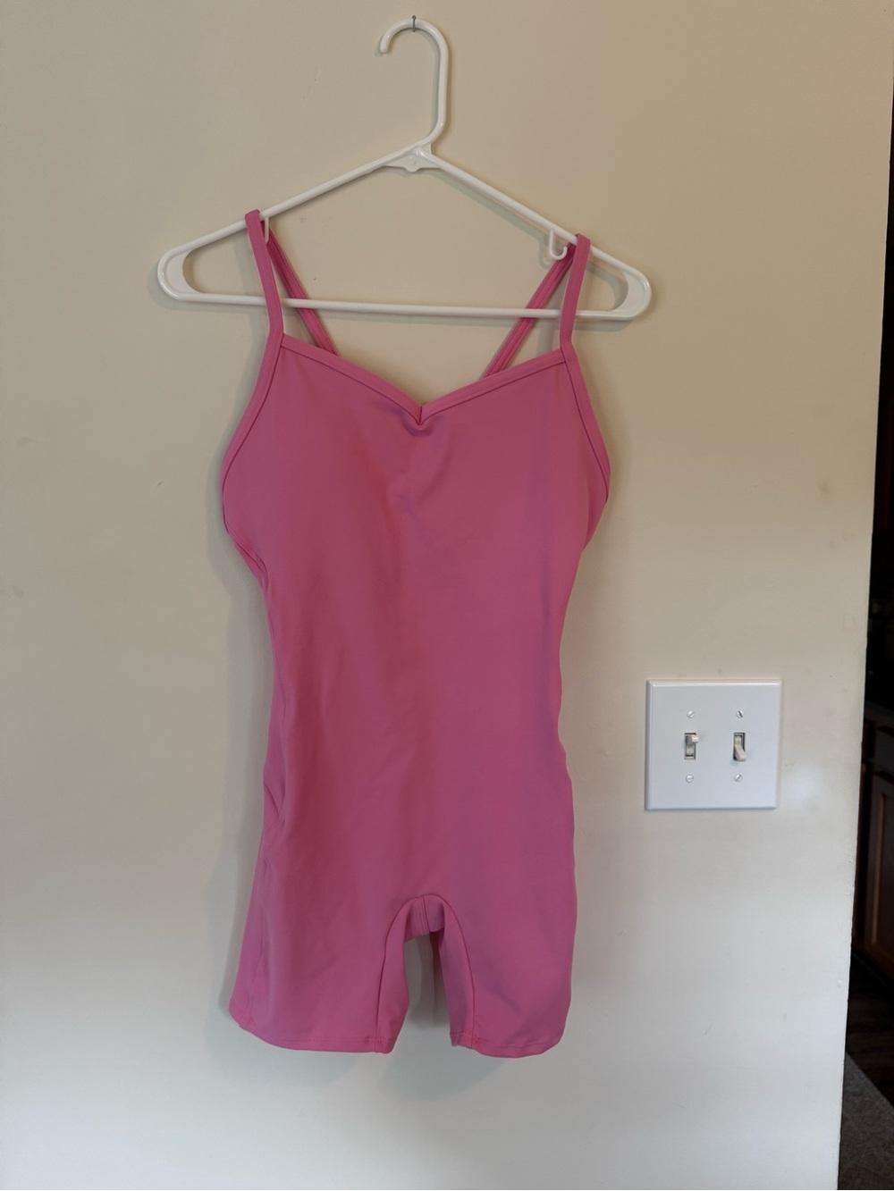 Pink Strappy Active Romper